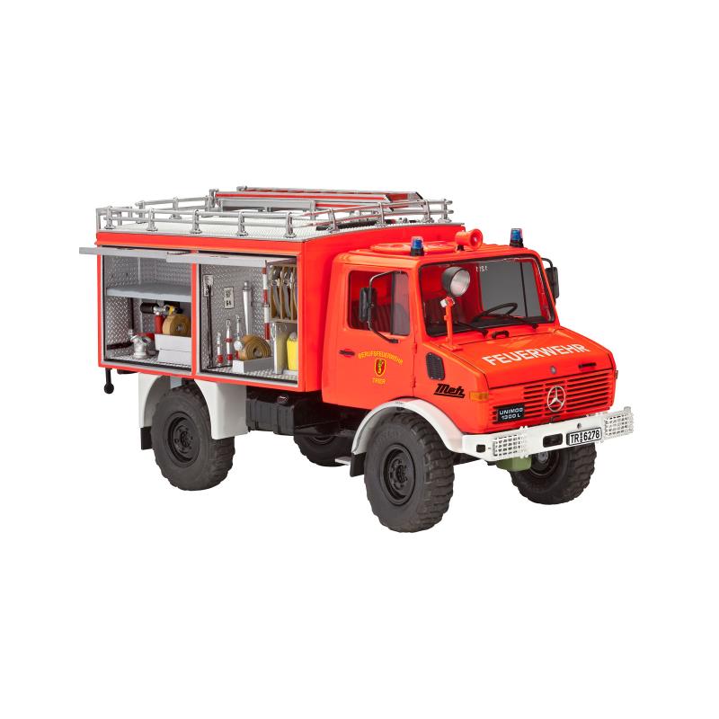 Збірна модель Збірна модель-копія Revell Пожежна машина Unimog U1300L TLF 8/18 рівень 5 масштаб 1:24