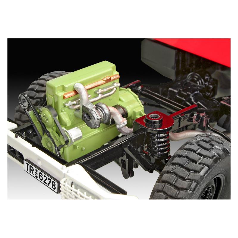 Збірна модель Збірна модель-копія Revell Пожежна машина Unimog U1300L TLF 8/18 рівень 5 масштаб 1:24