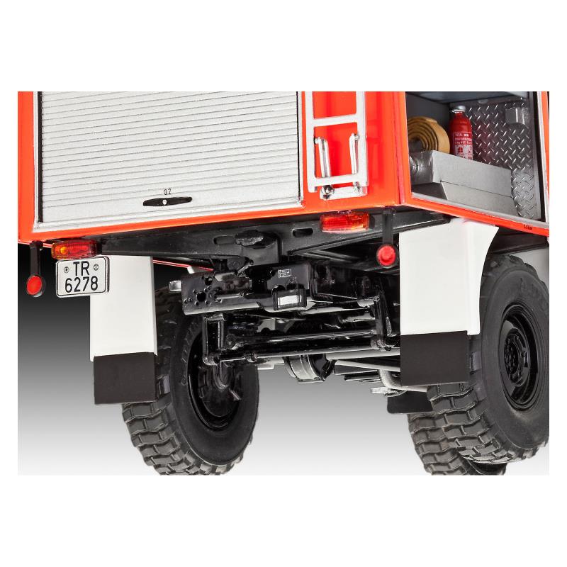 Збірна модель Збірна модель-копія Revell Пожежна машина Unimog U1300L TLF 8/18 рівень 5 масштаб 1:24