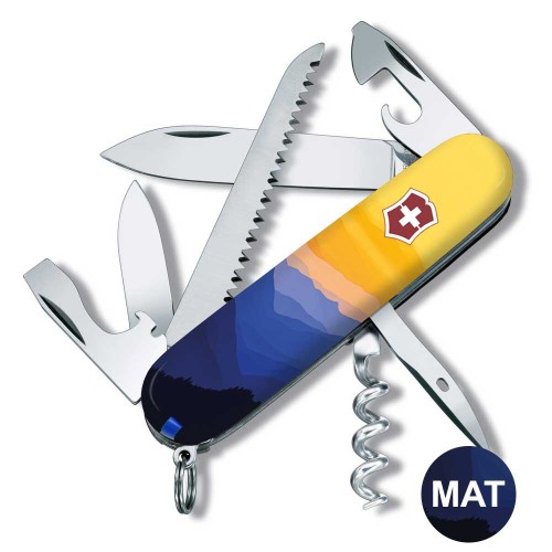 Складаний ніж Victorinox CAMPER UKRAINE Гірський пейзаж 1.3613.7.T3190pw