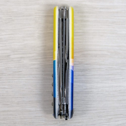Складаний ніж Victorinox CAMPER UKRAINE Гірський пейзаж 1.3613.7.T3190pw