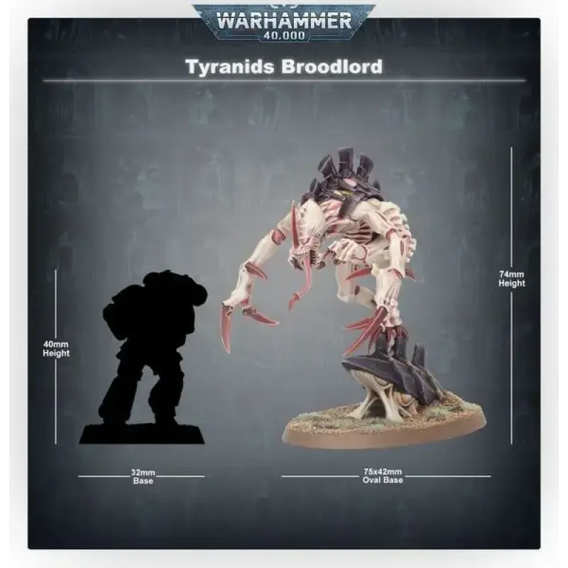 Мініатюра WARHAMMER 40000: TYRANIDS - BROODLORD_st