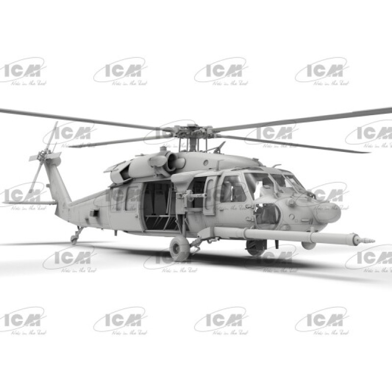Сборная модель 1:48 Вертолет MH-60L Черный Ястреб ICM 48360