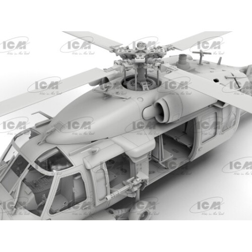 Сборная модель 1:48 Вертолет MH-60L Черный Ястреб ICM 48360