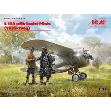 Сборная модель 1:32 Советский истребитель И-153 с советскими летчиками (1939-1942) ICM 32013