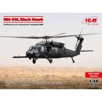 Сборная модель 1:48 Вертолет MH-60L Черный Ястреб ICM 48360
