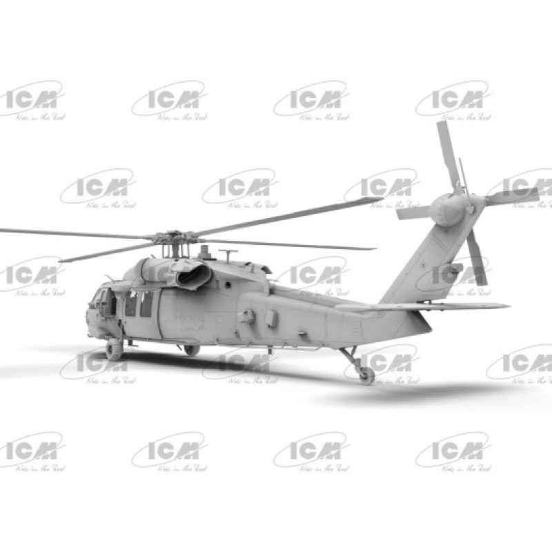 Сборная модель 1:48 Вертолет MH-60L Черный Ястреб ICM 48360