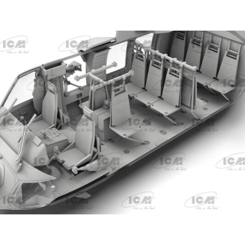Сборная модель 1:48 Вертолет MH-60L Черный Ястреб ICM 48360