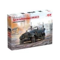 Сборная модель 1:72 Немецкий автомобиль G4 Partisanenwagen MG 34 ICM 72473