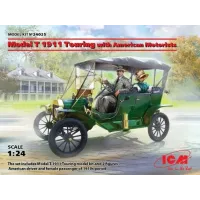 Збірна модель 1:24 Автомобіль подорож з американськими автомобілістами модель Т 1911 ICM 24025
