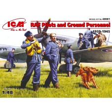  1:48 Фигуры пилоты и наземный персонал Королевских ВВС (1939-1945) ICM 48081
