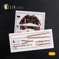 Gloster Gladiator Mk.I:II 3D декаль интерьер для комплекта ICM 1:32 КЕЛИК K32001