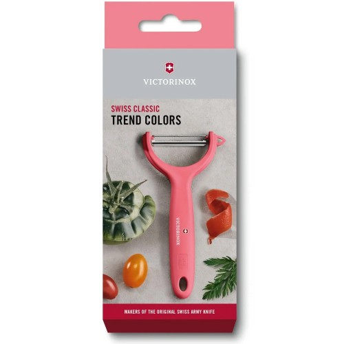Овощечистка Tomato and Kiwi (светло-красная) Victorinox 7.6079.12