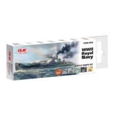 Набор акриловых красок для Королевского военно-морского флота 2СВ ICM 3060