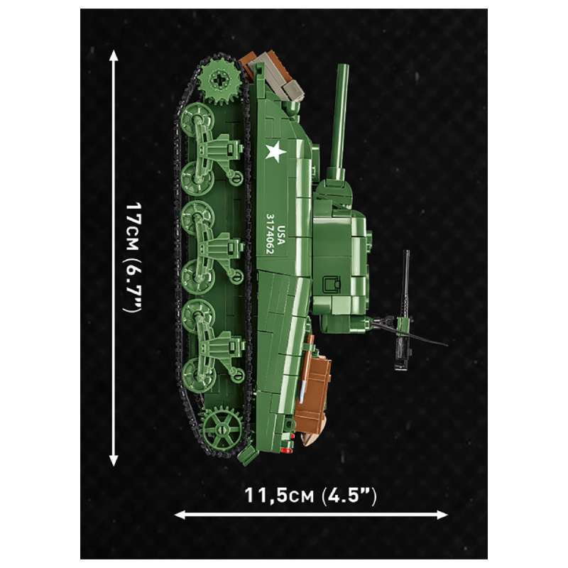 Конструктор COBI Company of Heroes 3 Танк M4 Шерман, 615 деталей