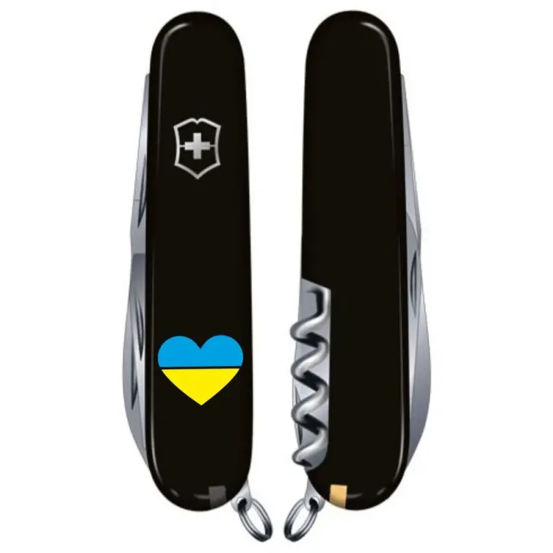 Швейцарский складной нож 91мм Victorinox CLIMBER UKRAINE 1.3703.3_T1090u