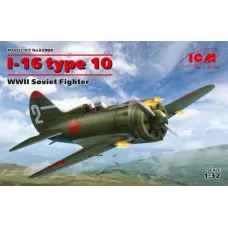 Сборная модель 1:32 Советский истребитель I-16 тип 10 ICM32004