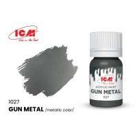 Акрилова фарба Gun metal : Збройовий метал ICM1027
