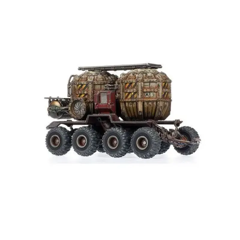 Миниатюра WARHAMMER 40000: NECROMUNDA - PROMETHIUM TANKS ON CARGO-8 TRAILER