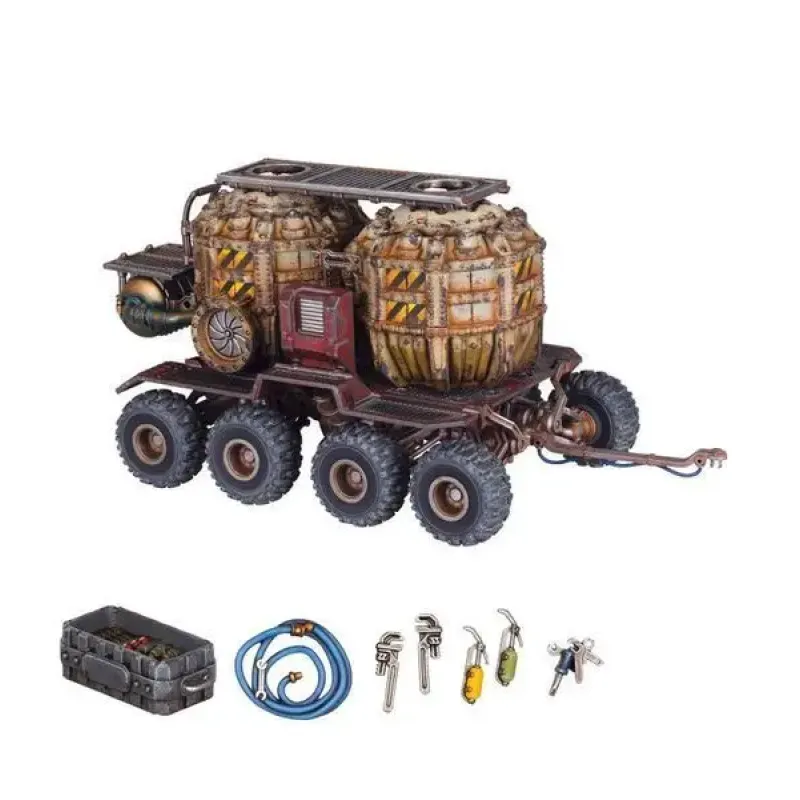 Миниатюра WARHAMMER 40000: NECROMUNDA - PROMETHIUM TANKS ON CARGO-8 TRAILER