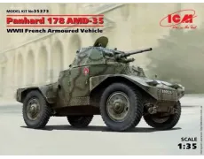 Французький бронеавтомобіль Другої світової війни Panhard 178 AMD-35 (ICM 35373)