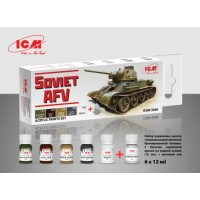 Набор красок для советской бронетехники, Soviet AFV ICM3006