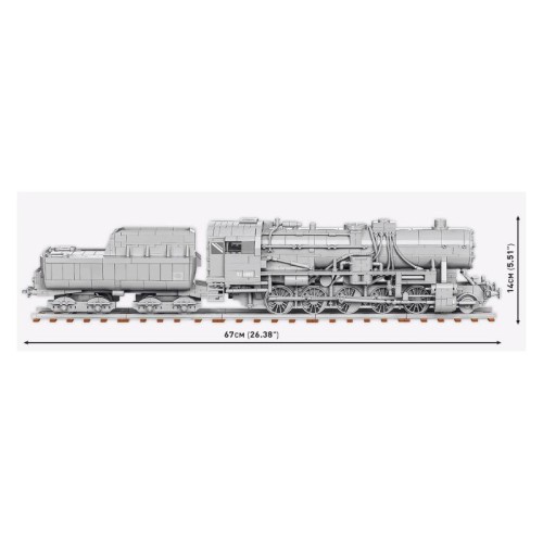 Конструктор COBI Локомотив Kriegslokomotive Class 52 масштаб 1:35, 2476 деталей