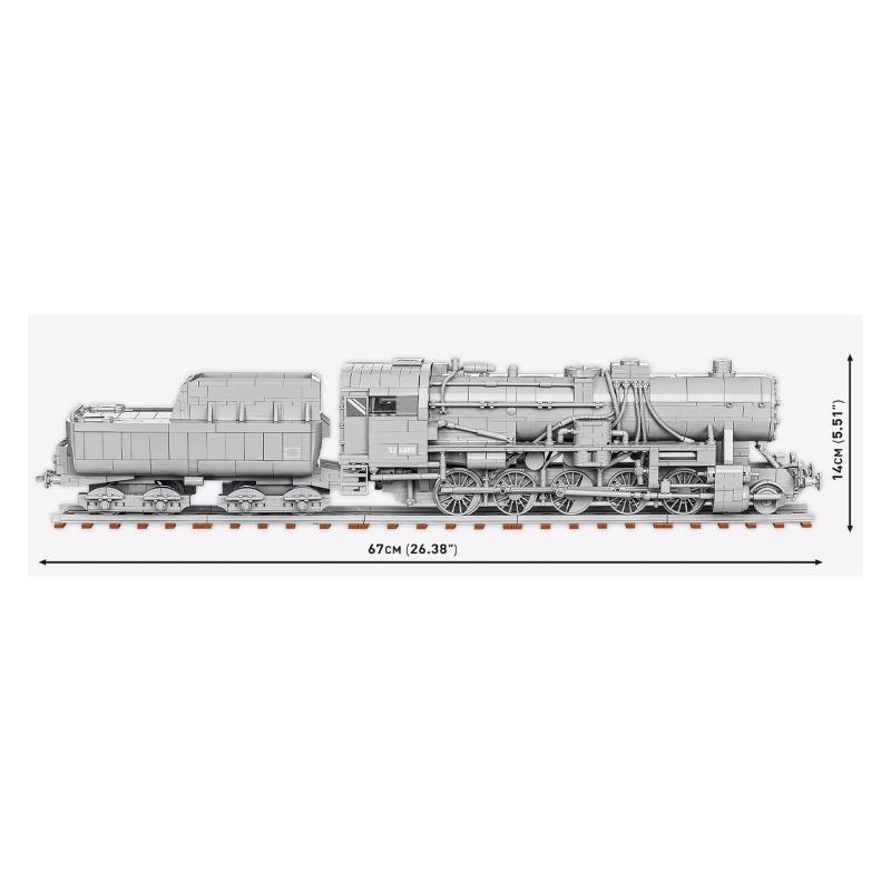 Конструктор COBI Локомотив Kriegslokomotive Class 52 масштаб 1:35, 2476 деталей