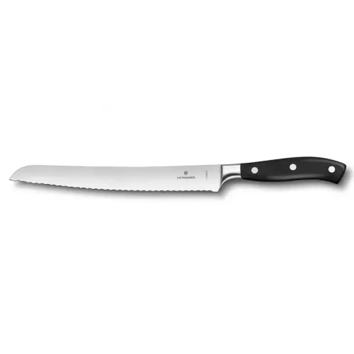 Ніж для хліба Victorinox GRAND MAITRE 23см хвил чорн 7.7433.23G