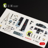 F-104J "Starfighter II" 3D декаль интерьер для комплекта Kinetic 1:48 КЕЛИК K48030