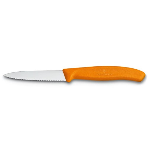 Ніж для чищення овочів Victorinox SWISS CLASSIC 8см хвил помаран 6.7636.L119