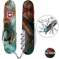 Складаний ніж Victorinox HUNTSMAN ZODIAC Бойовий дракон 1.3713.7.Z3230p