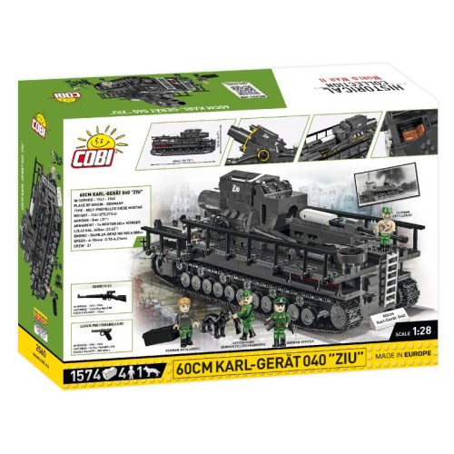 Конструктори Конструктор COBI Самохідна мортира Карл 1:28, 1574 деталей