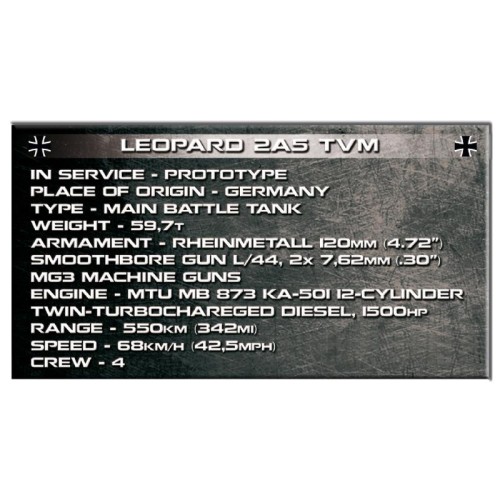 Конструктори Конструктор COBI Танк Леопард 2, 945 деталей