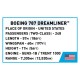 Конструктори Конструктор COBI Боінг 787 Дрімлайнер масштаб 1:110, 836 деталі
