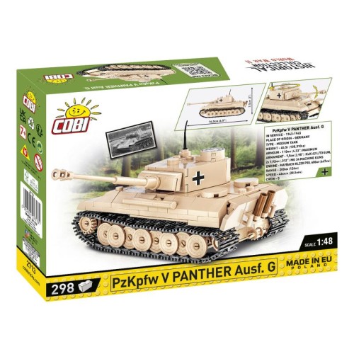 Конструктори Конструктор COBI Друга Світова Війна Танк Panzer V Пантера, 298 деталей