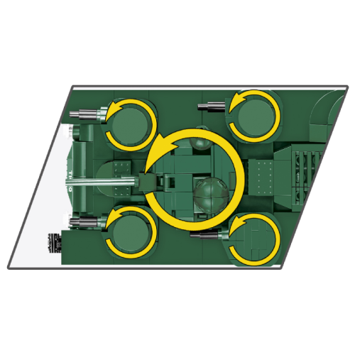 Конструктори Конструктор COBI Перша Світова Війна Танк Віккерс A1E1 Незалежний, 886 деталей