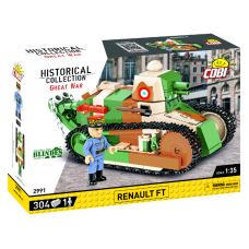 Конструктор COBI Перша Світова Війна Танк Рено FT-17, 304 деталей