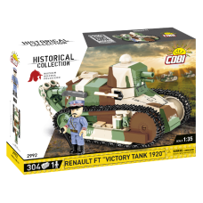 Конструктор COBI Перша Світова Війна Танк Рено FT-17 Перемога, 304 деталей
