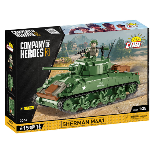 Конструктори Конструктор COBI Company of Heroes 3 Танк M4 Шерман, 615 деталей