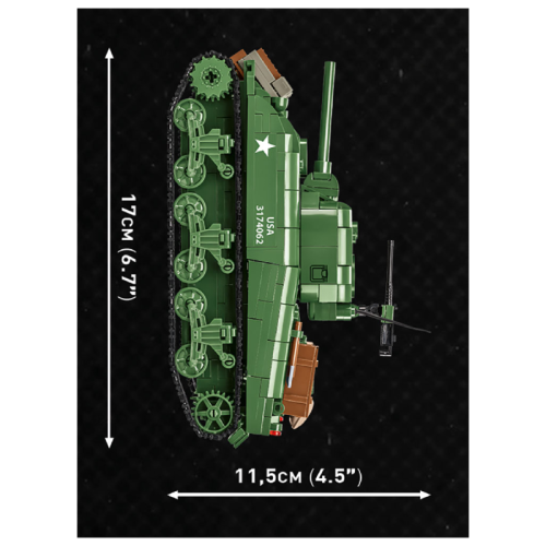 Конструктори Конструктор COBI Company of Heroes 3 Танк M4 Шерман, 615 деталей