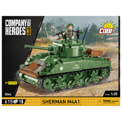 Конструктори Конструктор COBI Company of Heroes 3 Танк M4 Шерман, 615 деталей