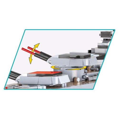 Конструктори Конструктор COBI Лінкор Бісмарк масштаб 1:300, 2789 деталей
