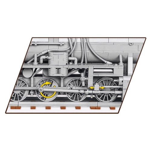 Конструктори Конструктор COBI Локомотив Kriegslokomotive Class 52 масштаб 1:35, 2476 деталей