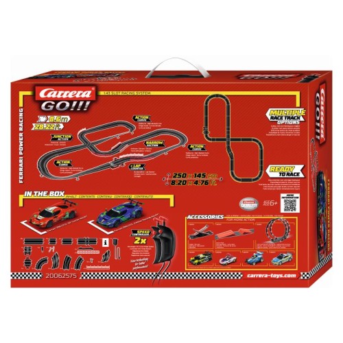 Автотреки Автотрек Carrera GO!!! Потужні перегони Ferrari, довжина траси 8.6 м.