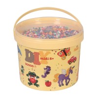 Термомозаїка HAMA Набір кольорових намистин MIDI 5+, 30000шт, 10 кольорів