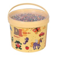 Термомозаїка HAMA Набір кольорових намистин MIDI 5+, 30000шт, 22 кольора