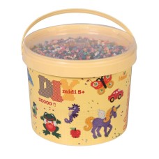 Термомозаїка HAMA Набір кольорових намистин MIDI 5+, 30000шт, 22 кольора