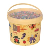 Термомозаїка HAMA Набір кольорових намистин MIDI 5+, 30000шт, 50 кольорів