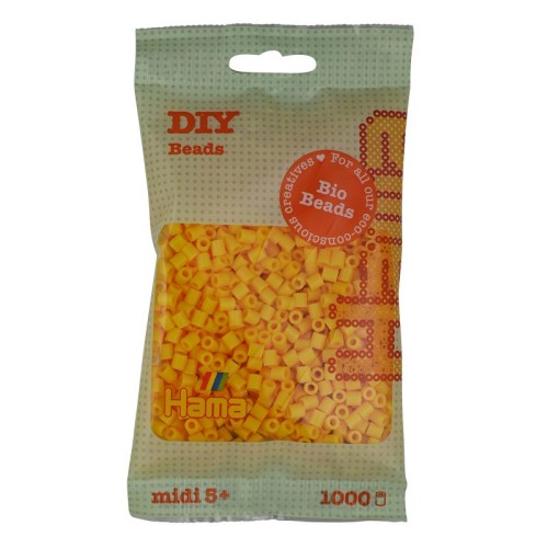 Додаткові матеріали Термомозаїка HAMA Набір жовтих БІО намистин MIDI 5+, 1000шт